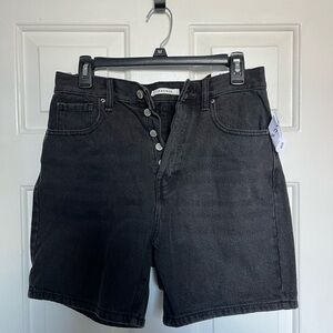 Agolde Black Denim Shorts